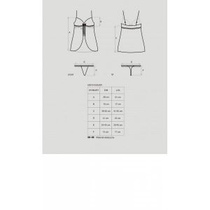 Adoria babydoll i stringi S/M