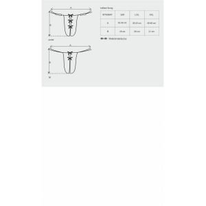 Brilliant stringi czarne L/XL