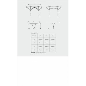 Charms pas do pończoch i stringi L/XL