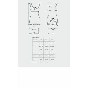 Electra koszulka i stringi czerwone L/XL