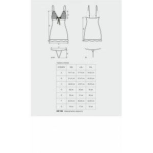Madame koszulka i stringi czerwone L/XL