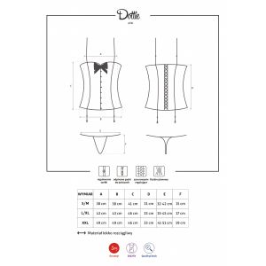 Dottie gorset i stringi L/XL