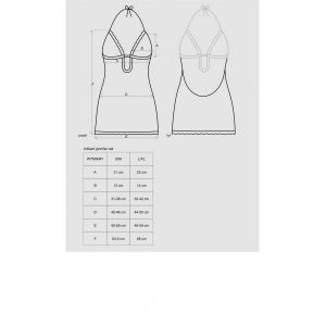 Brilliant Jennifer koszulka i stringi czerwone L/XL