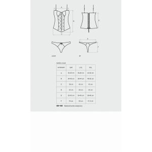 Melidia gorset i stringi L/XL