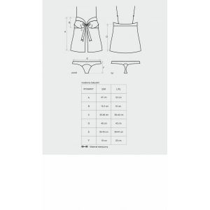 Roseberry babydoll i majtki L/XL