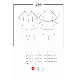 Satinia szlafrok różowy L/XL